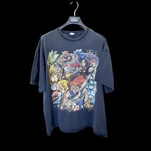 Vintage 2000's Thundercats Promo Tshirt Sz 2XL Cartoon Faded Black Comics